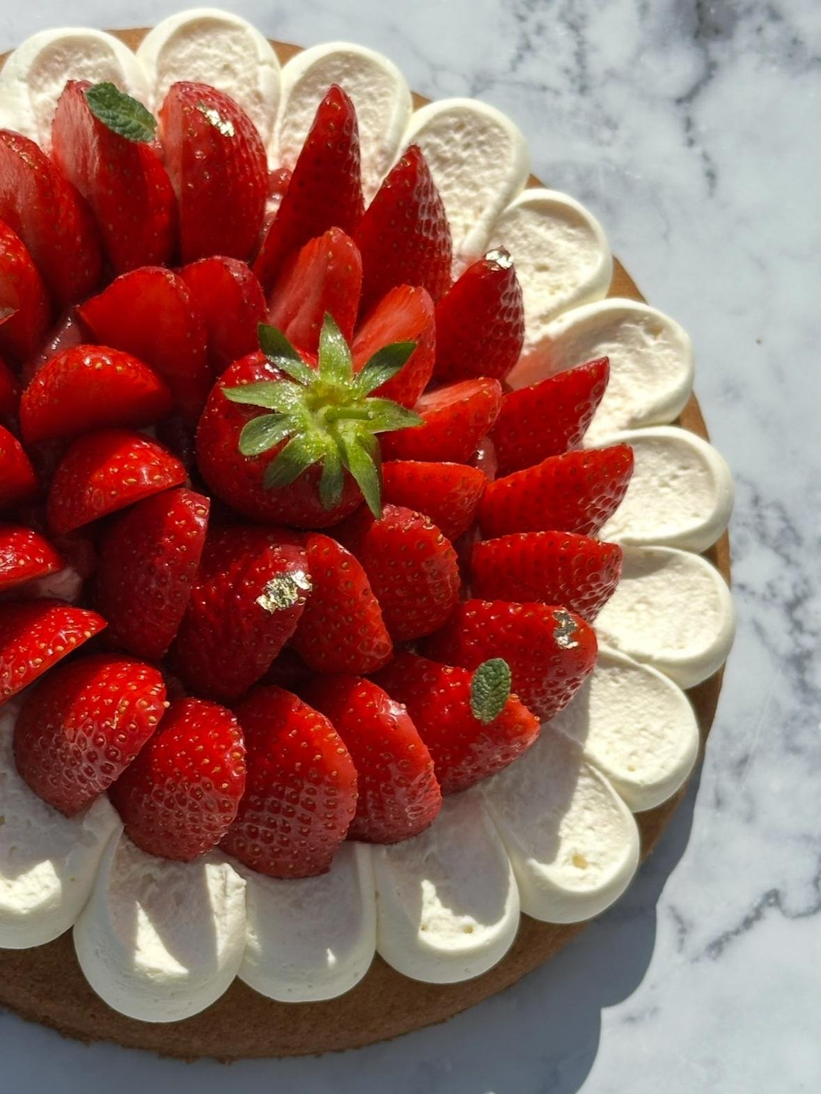 Tarte aux fraises vanille