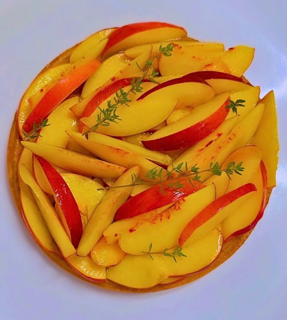 Tarte pêche et nectarine