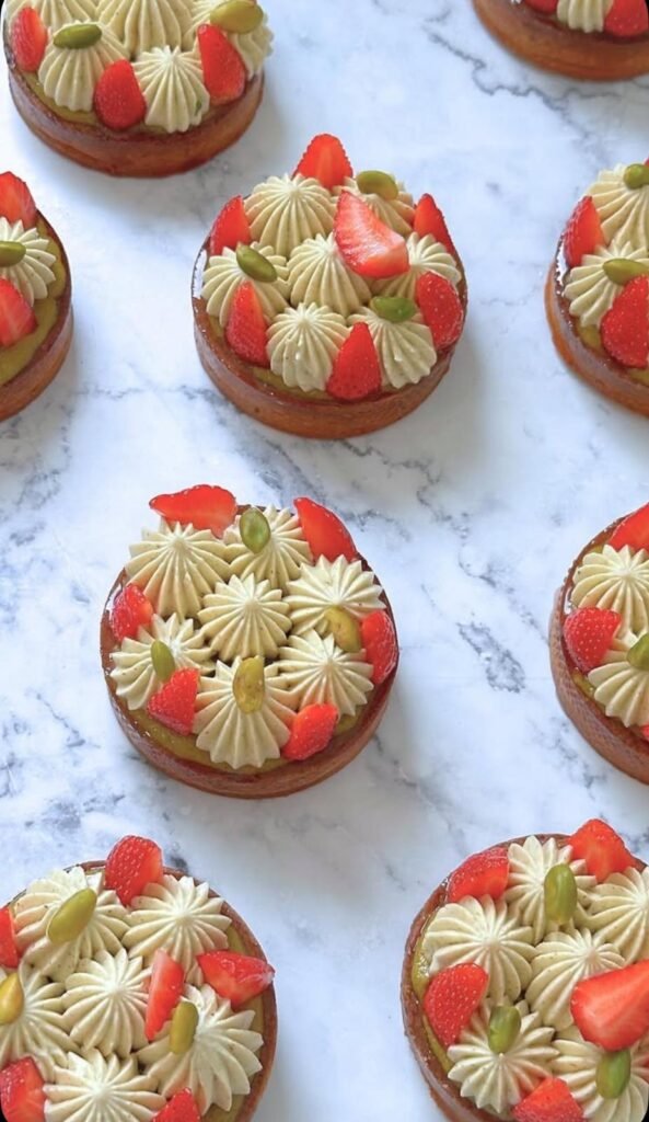 Tartelettes fraises pistache