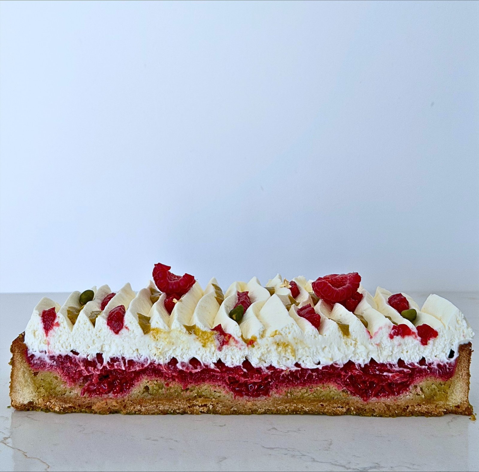 tarte framboise pistache