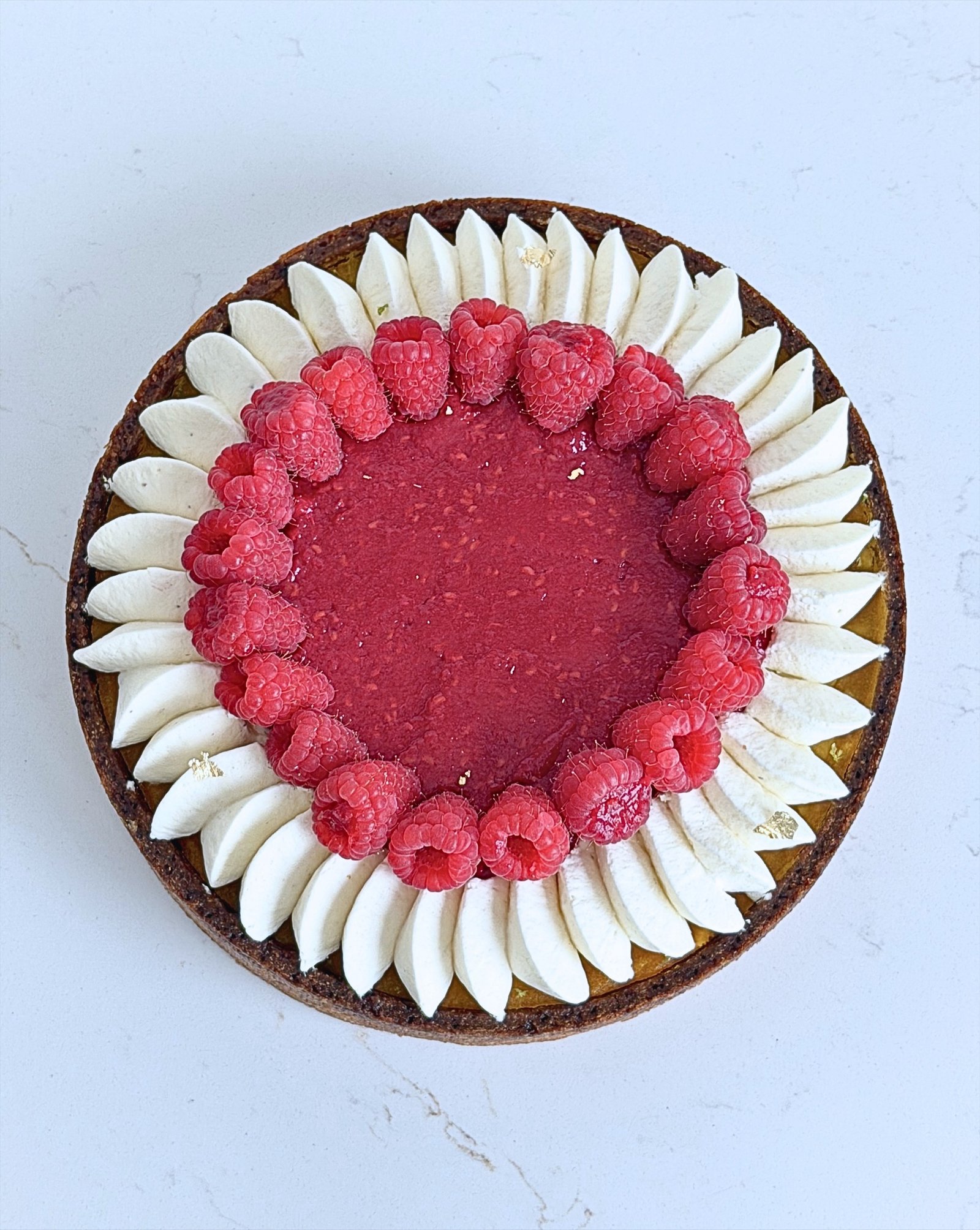 Tarte framboise mangue