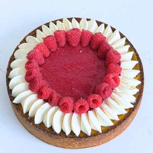 Tarte framboise mangue