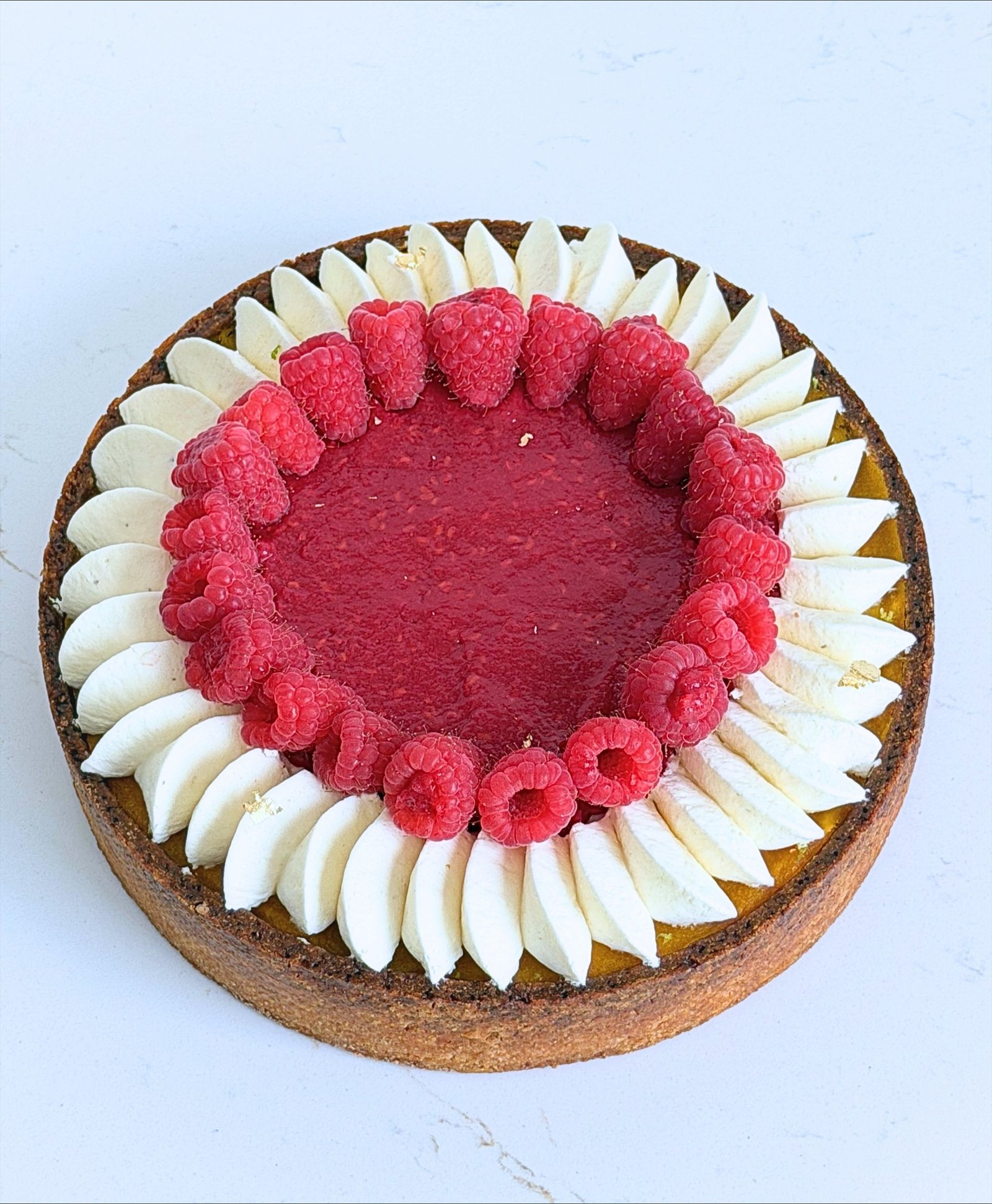 Tarte framboise mangue